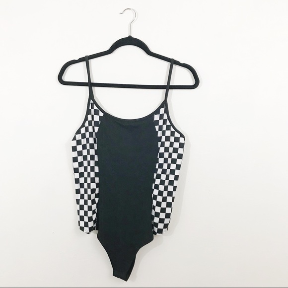 Fashion Nova Tops - Fashion Nova | Checkered Tank Bodysuit